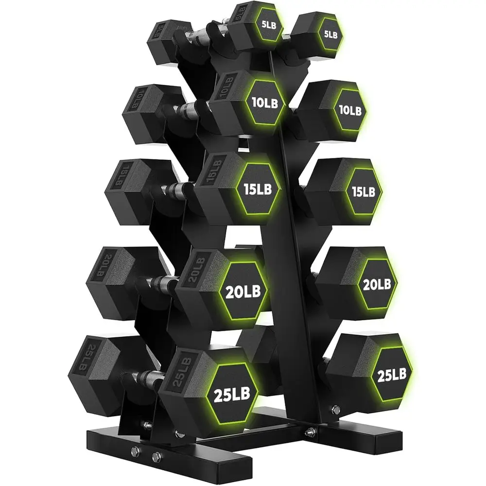 Home Gym Options - Manubri Esagonali con Supporto A-E, Opzioni