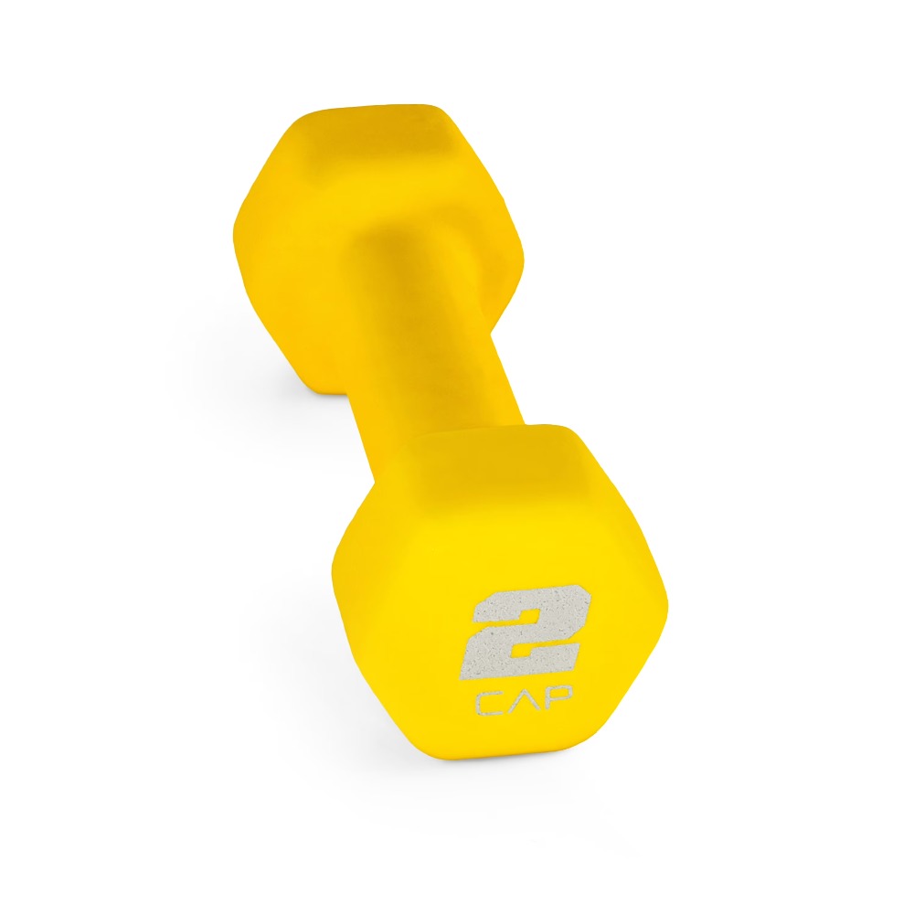 Home Gym Yellow - Manubri in Neoprene da 2 libbre