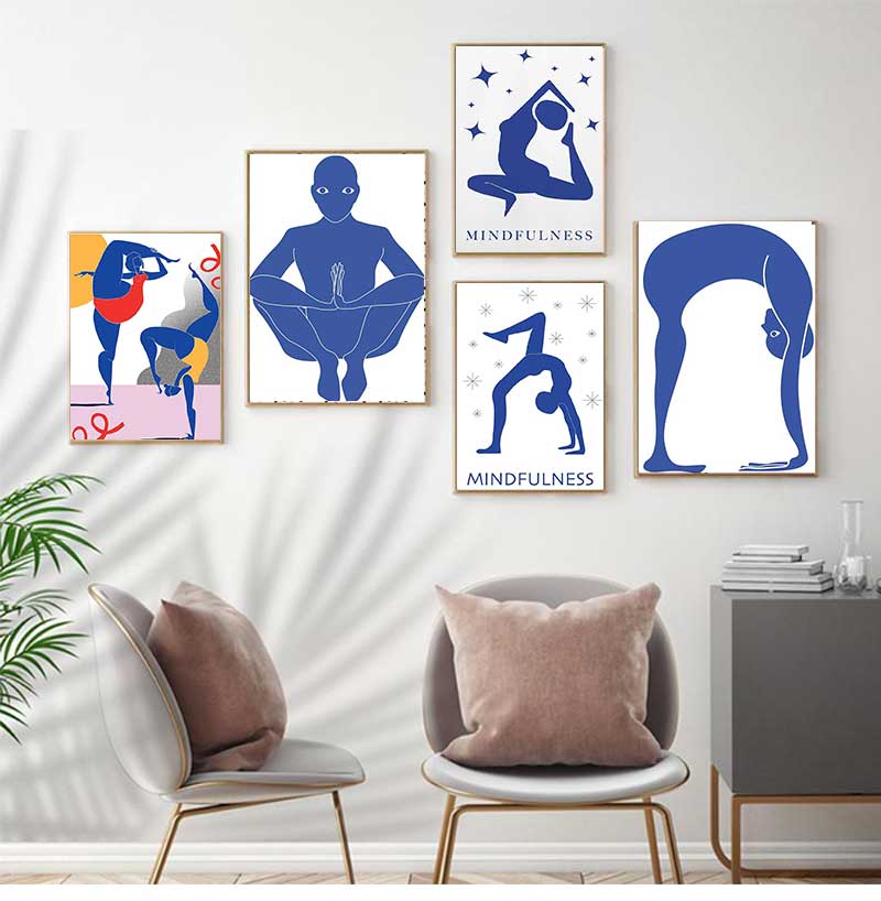 Home Gym Yoga Room - Home Esercizio Palestra Yoga Posa Poster