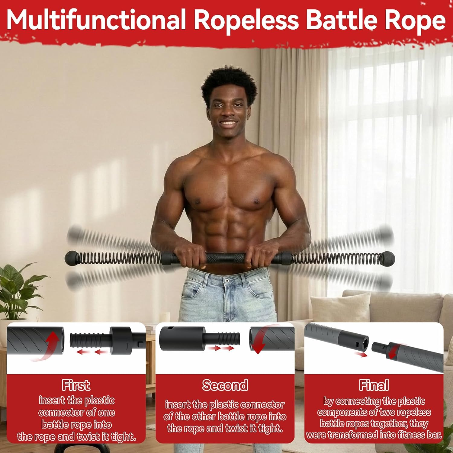 Home Gym Portable - Barra Power Twister 2-in-1 senza fili