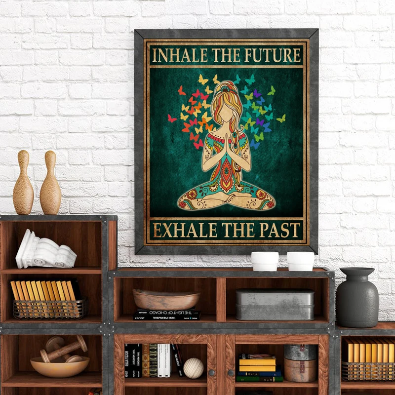 Home Gym York - Pittura su tela Hippie Yoga Girl