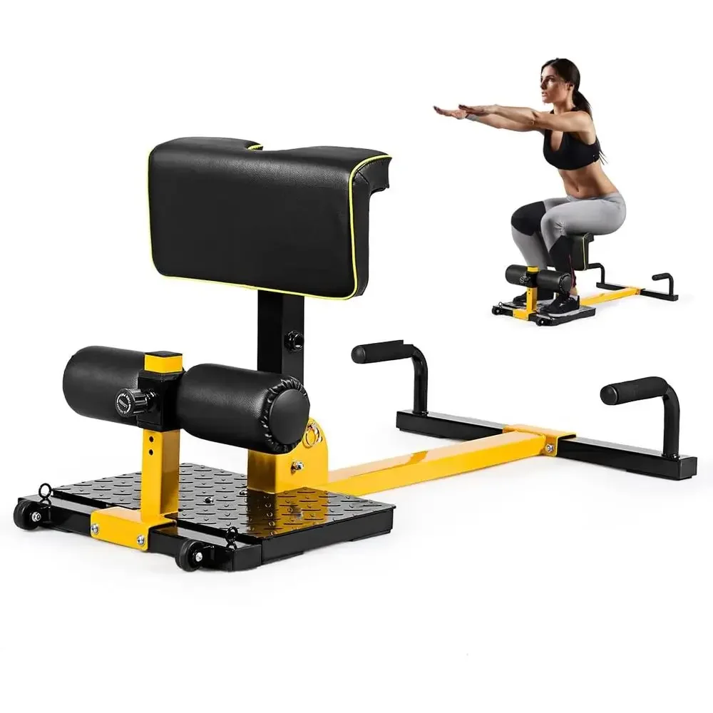 Home Gym Yellow - Attrezzo Multifunzione 8-in-1 per Squat, Flessioni