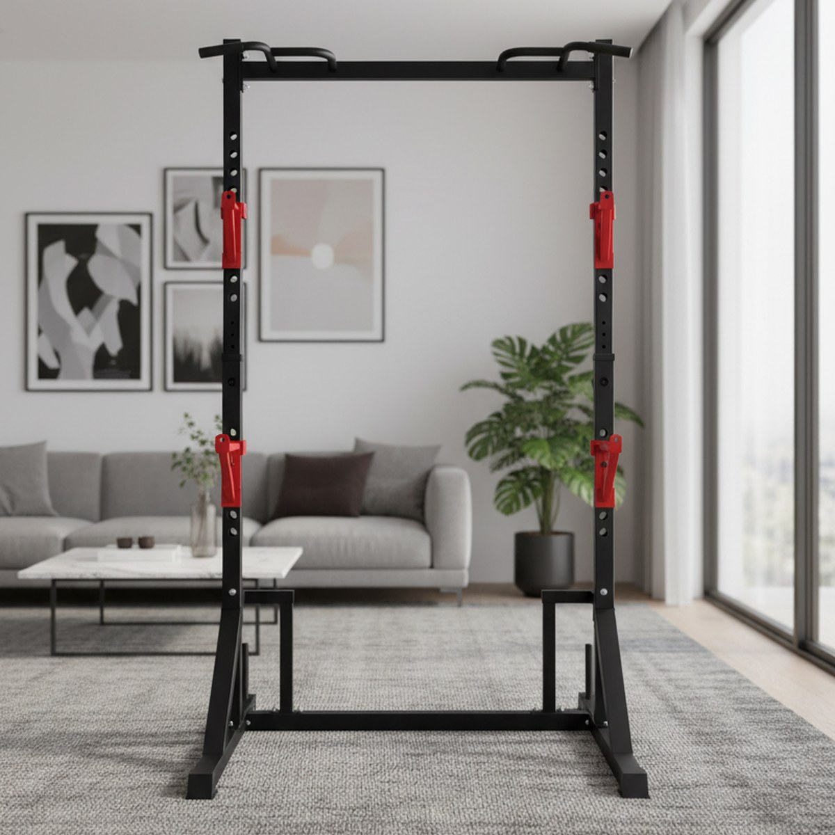 Power Rack Regolabile con Barr - Home Gym Gym Equipment recensione e prezzo