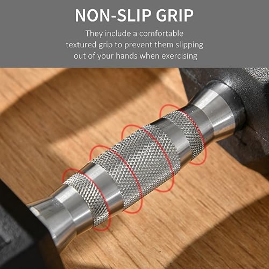 Set di manubri in gomma da 40  - Home Gym Dumbbell Set recensione e prezzo