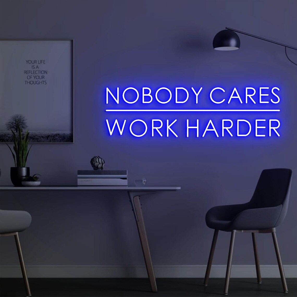 Insegna al Neon 'Nobody Cares  - Home Gym Outdoor Ideas recensione e prezzo