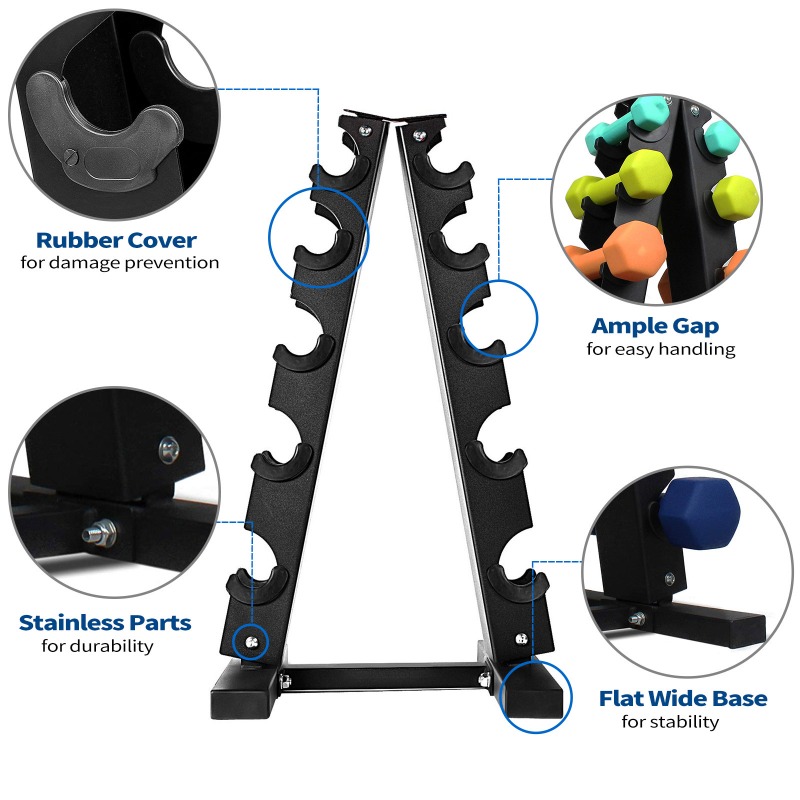 Porta Manubri a Cinque Livelli - Home Gym Dumbbell Set recensione e prezzo