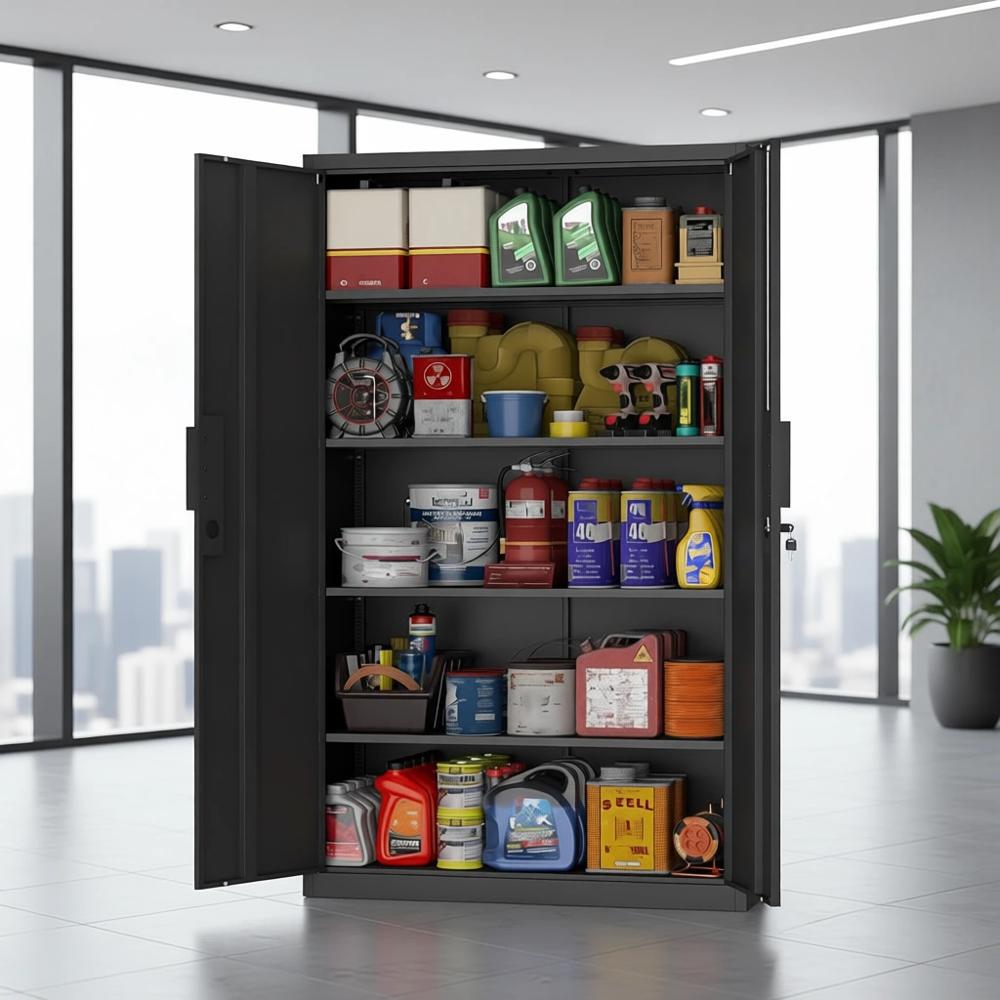 Armadio di Stoccaggio Alto con - Home Gym In Garage recensione e prezzo