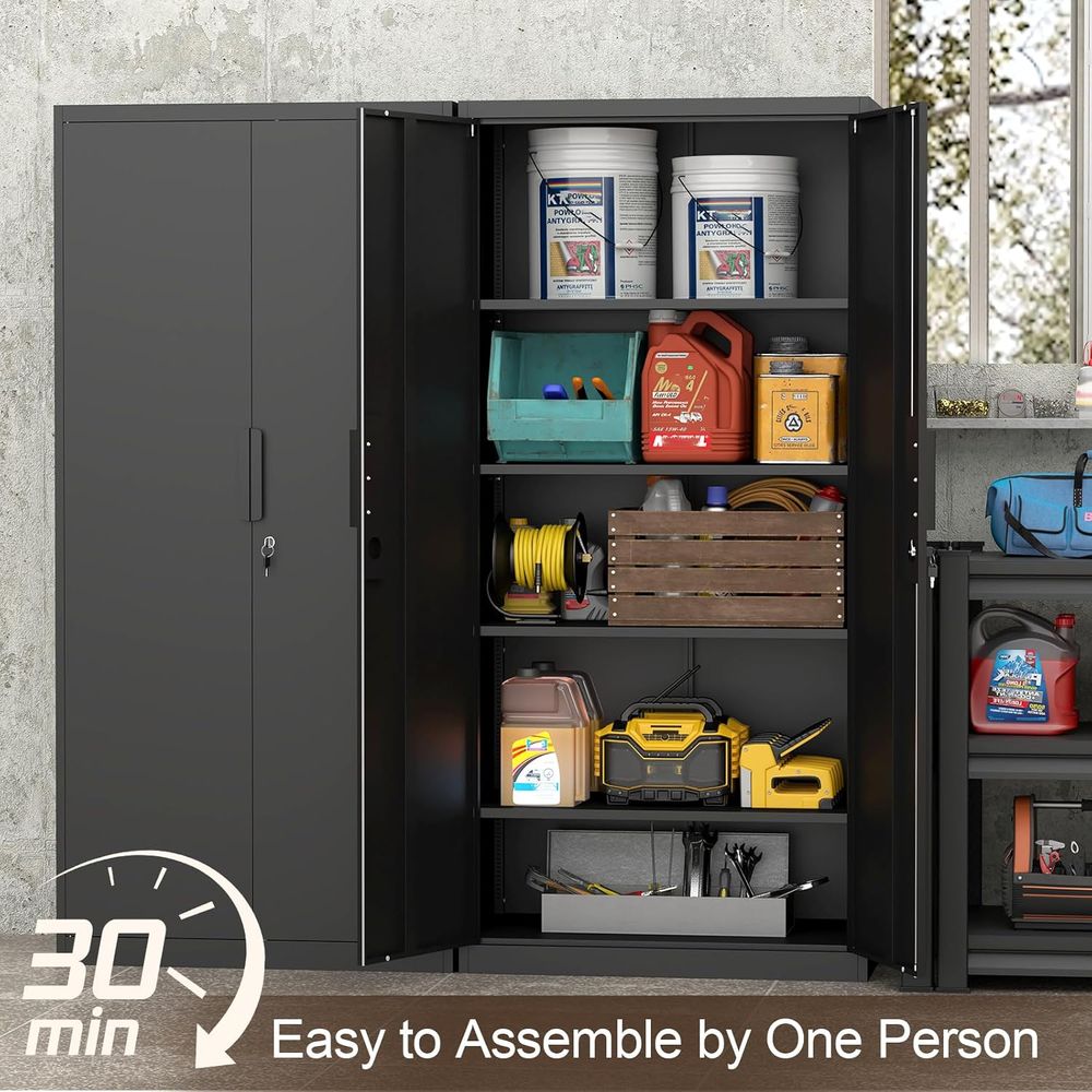 Armadio di Stoccaggio Alto con - Home Gym In Garage recensione e prezzo