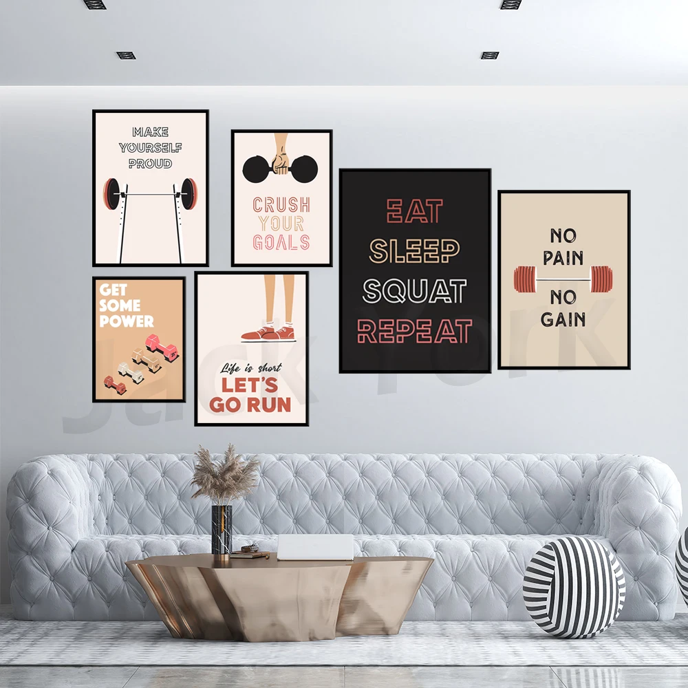 Arte da parete per palestra di - Home Gym York recensione e prezzo