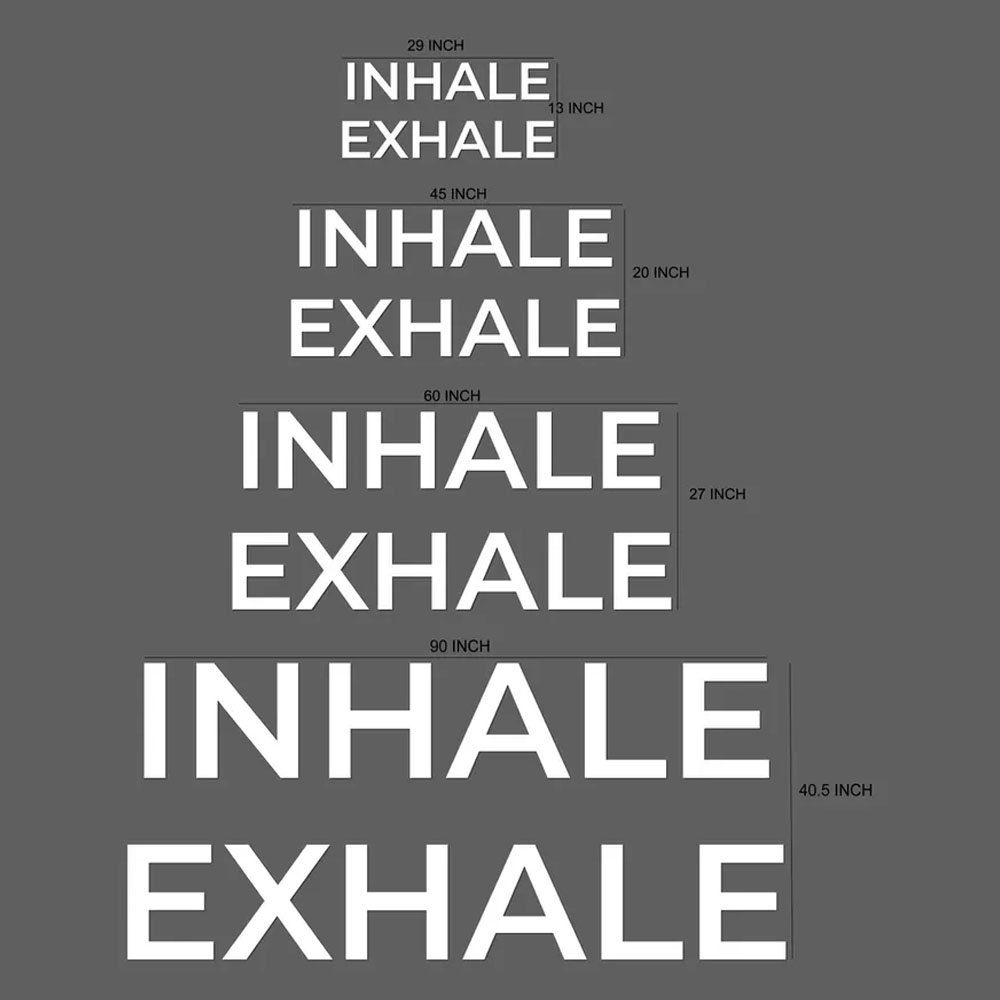 Insegna da Parete 'INHALE EXHA - Home Gym Yoga Room recensione e prezzo