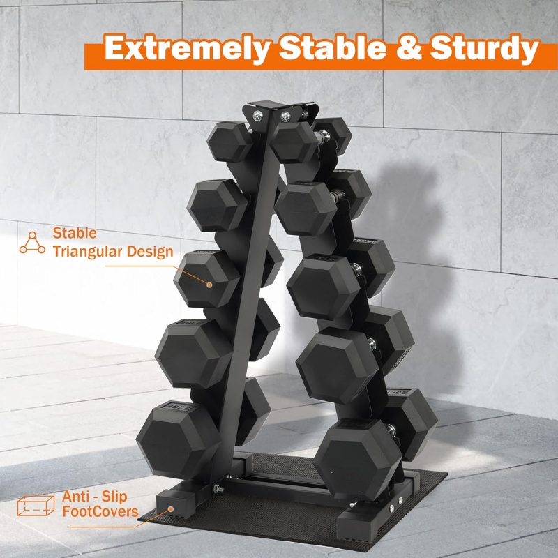 Set di manubri esagonali gomma - Home Gym Dumbbell Set recensione e prezzo