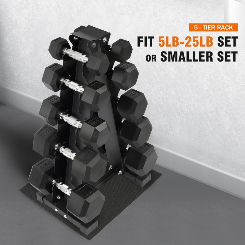 Set di manubri esagonali gomma - Home Gym Dumbbell Set recensione e prezzo