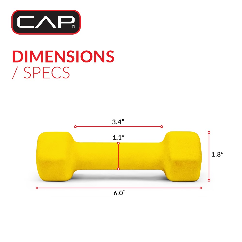 Manubri in Neoprene da 2 libbr - Home Gym Yellow recensione e prezzo