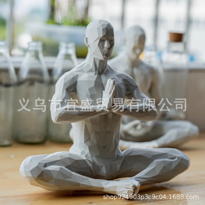 Yoga Man Figurine Minimalista  - Home Gym Yoga Room recensione e prezzo