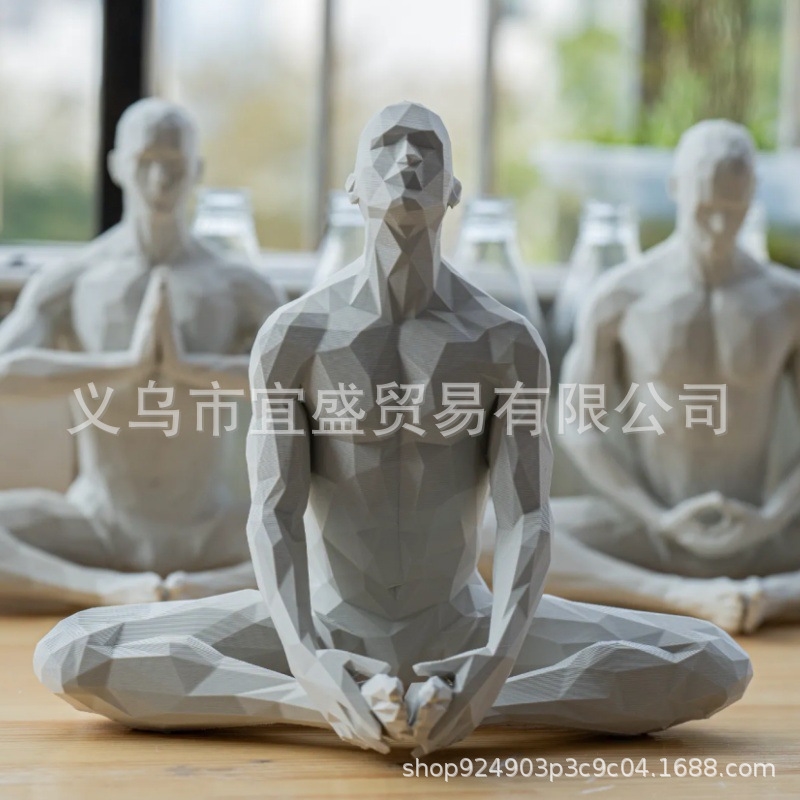 Yoga Man Figurine Minimalista  - Home Gym Yoga Room recensione e prezzo