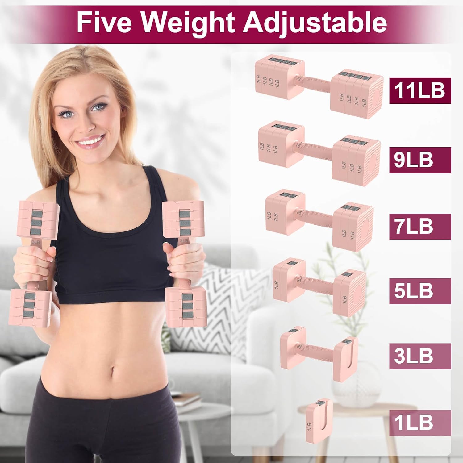Set di manubri regolabili Heze - Home Gym Dumbbell Set recensione e prezzo