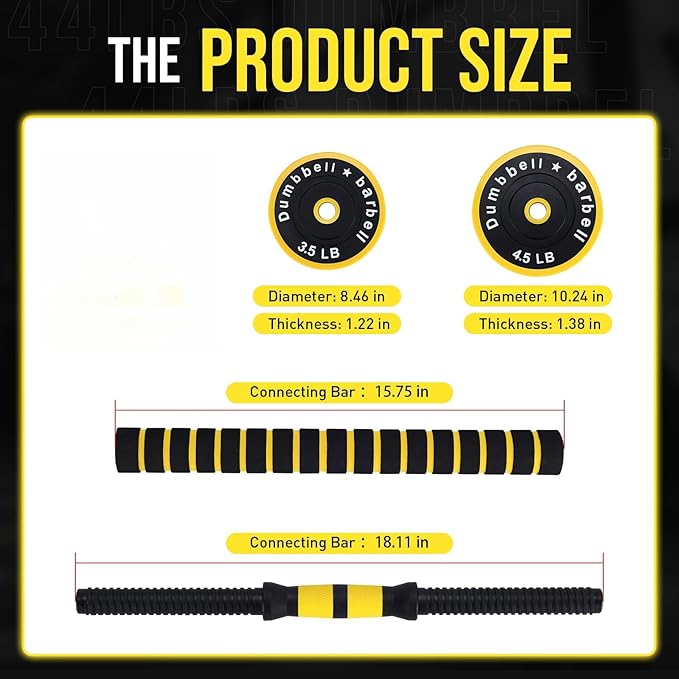 Set di Pesi Regolabili per Pal - Home Gym Yellow recensione e prezzo