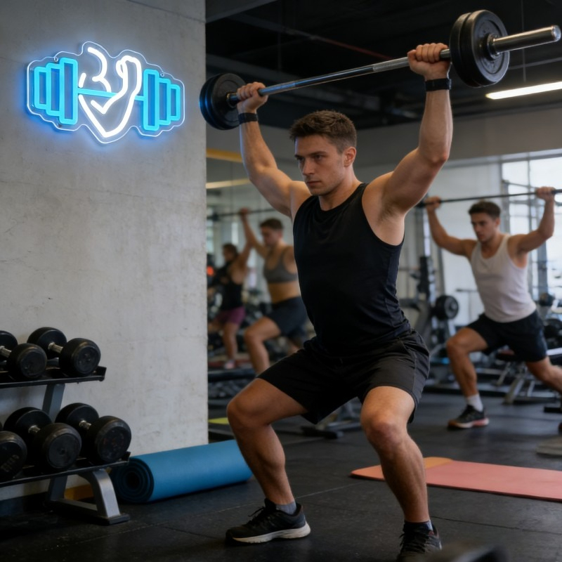 Insegna al Neon LED Bicep Dumb - Home Gym Yoga Room recensione e prezzo