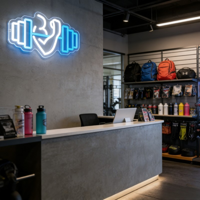 Insegna al Neon LED Bicep Dumb - Home Gym Yoga Room recensione e prezzo
